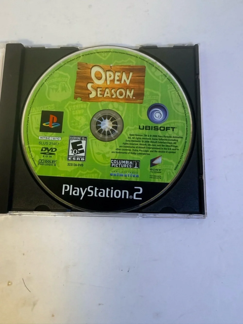 Sony PlayStation 2 Open Season Disc - Green Artwork